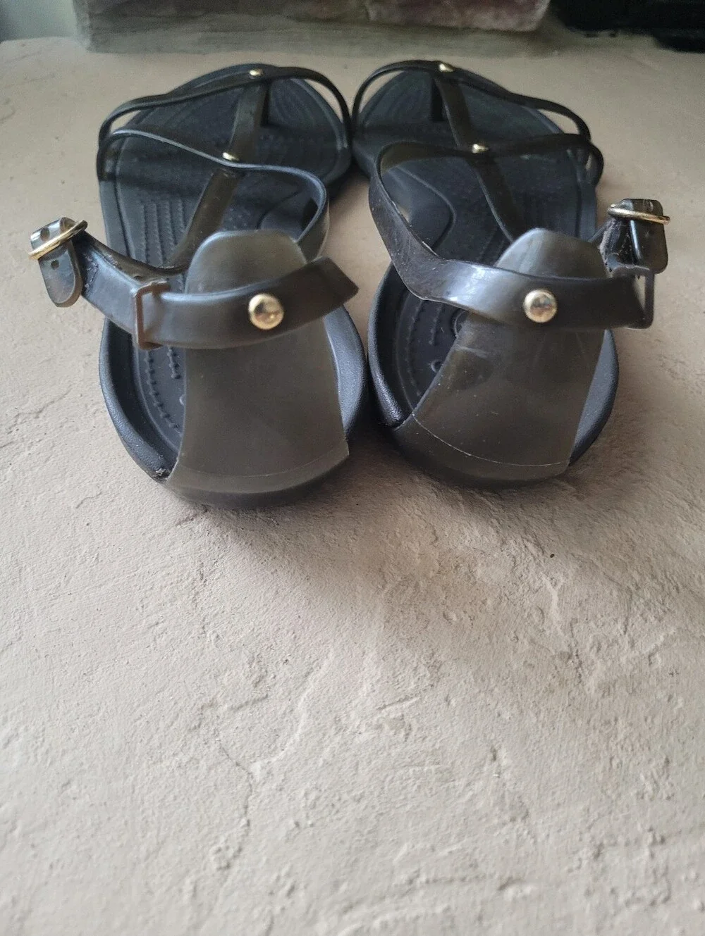 CROCS Isabella Gladiator Brown Jelly Strap Women's Sandals Size 10